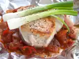 Rezept Hühnerbrust mit feta auf letschogemüse