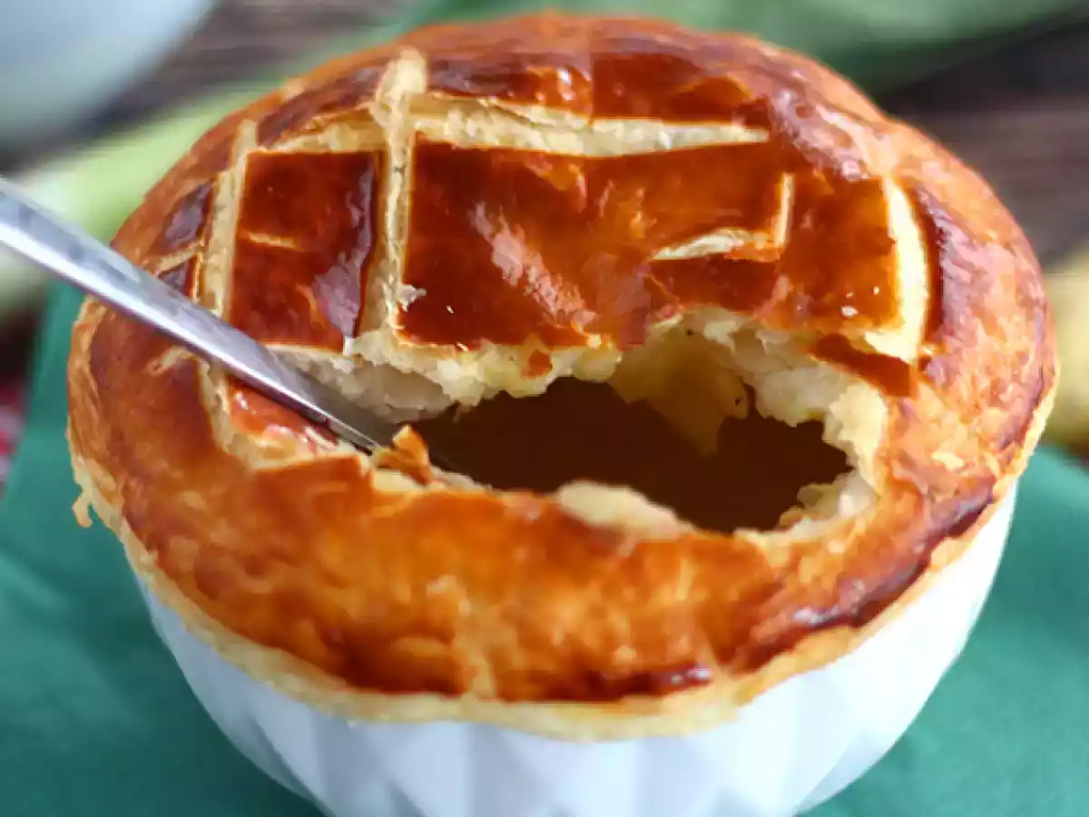 Blätterteigsuppe Lauch Kartoffel - foto 4