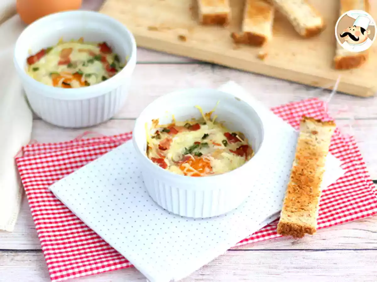 Gekochte Eier mit Speck und Schnittlauch, ein schnelles Rezept - foto 3