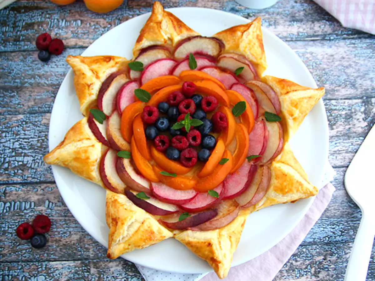 Sternentorte mit Früchten - foto 4